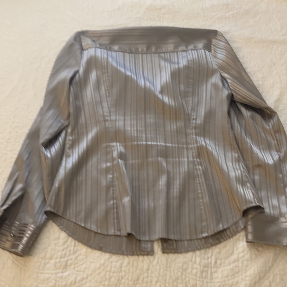 fun silver button down - Picture 5 of 5